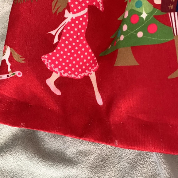 Bonnie Jean size 3t red sleeveless nutcracker dress taffeta black velvet bow - Picture 7 of 10